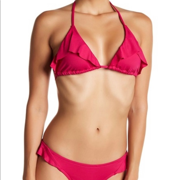 NWT La Blanca Flirtatious Ruffle Bikini Set Sz 14 - Picture 1 of 9